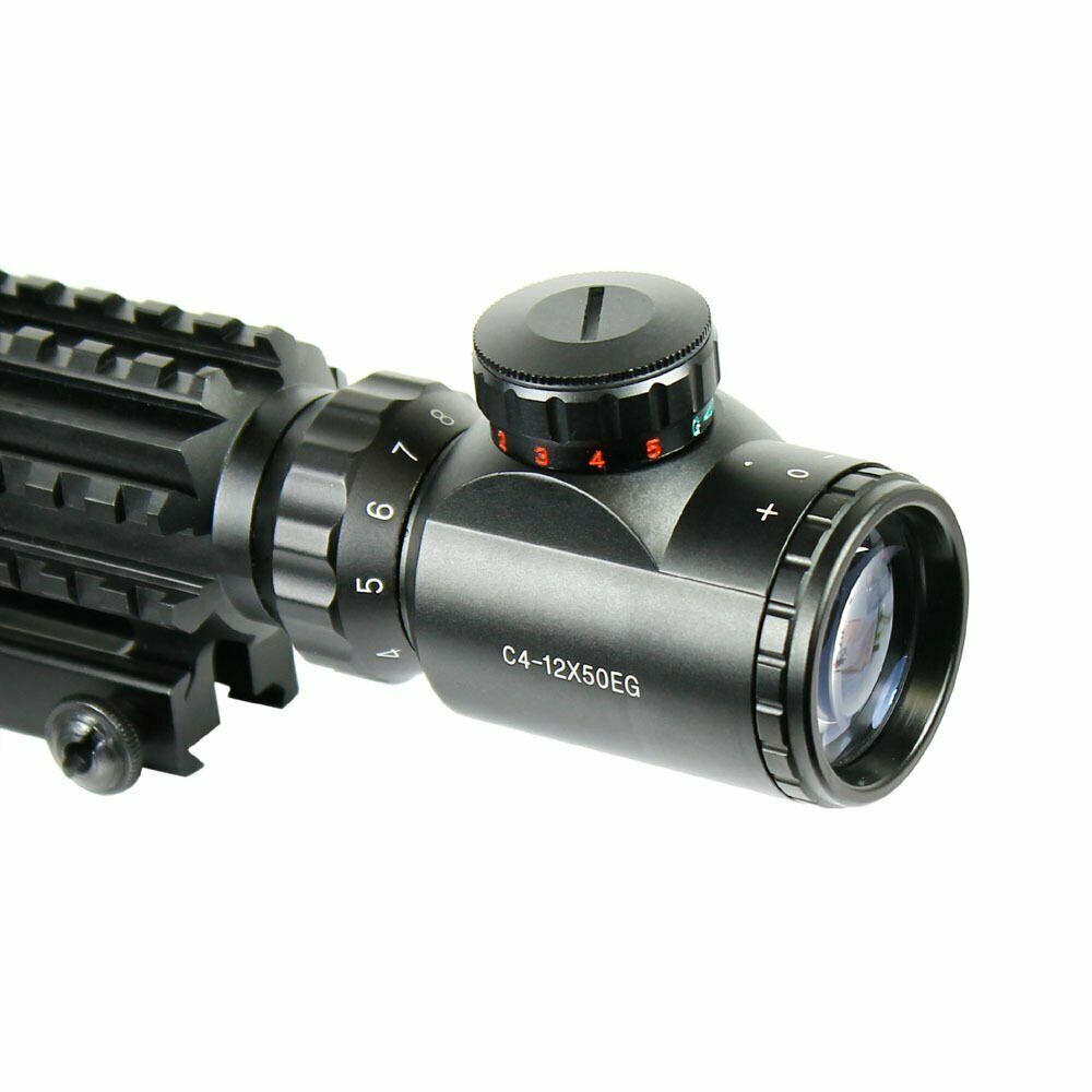 4 - 12x50 Illuminated Reticle Scope - Aimoptic