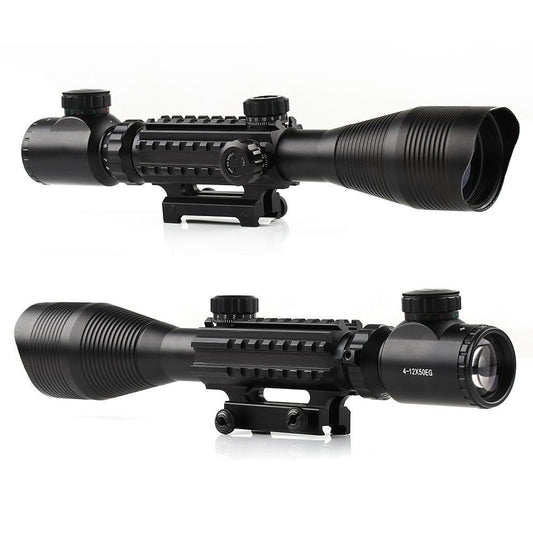 4 - 12x50 Illuminated Reticle Scope - Aimoptic