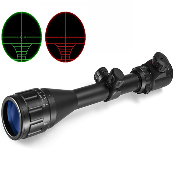 4 - 16X40 Riflescope Optical Sight Gold Red Green llluminate Crosshair Hunting Air Rifle Sniper Scope - Aimoptic
