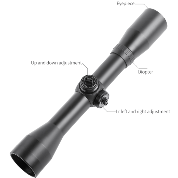 4x32 Riflescope One Tube Glass Double Crosshair Reticle Hunting Scopes Lunette Tactique Rifle Scope Airsoft Rifle - Aimoptic