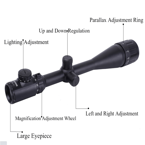 6 - 24x50 Riflescope Hunting Light - Aimoptic