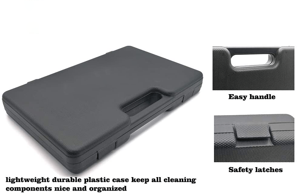 62 Universal Gun Cleaning Kit for All Guns Hunting Rifle Shot Gun Handguns in Hard Case All Calibers Gun Cleaning Kit with LED Bore Light - Aimoptic