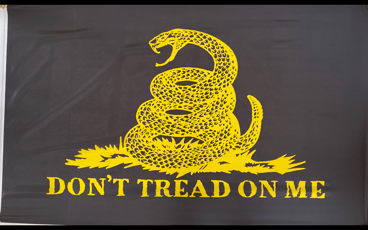 Black Don't Tread On Me Flag - 3' x 5' - Aimoptic