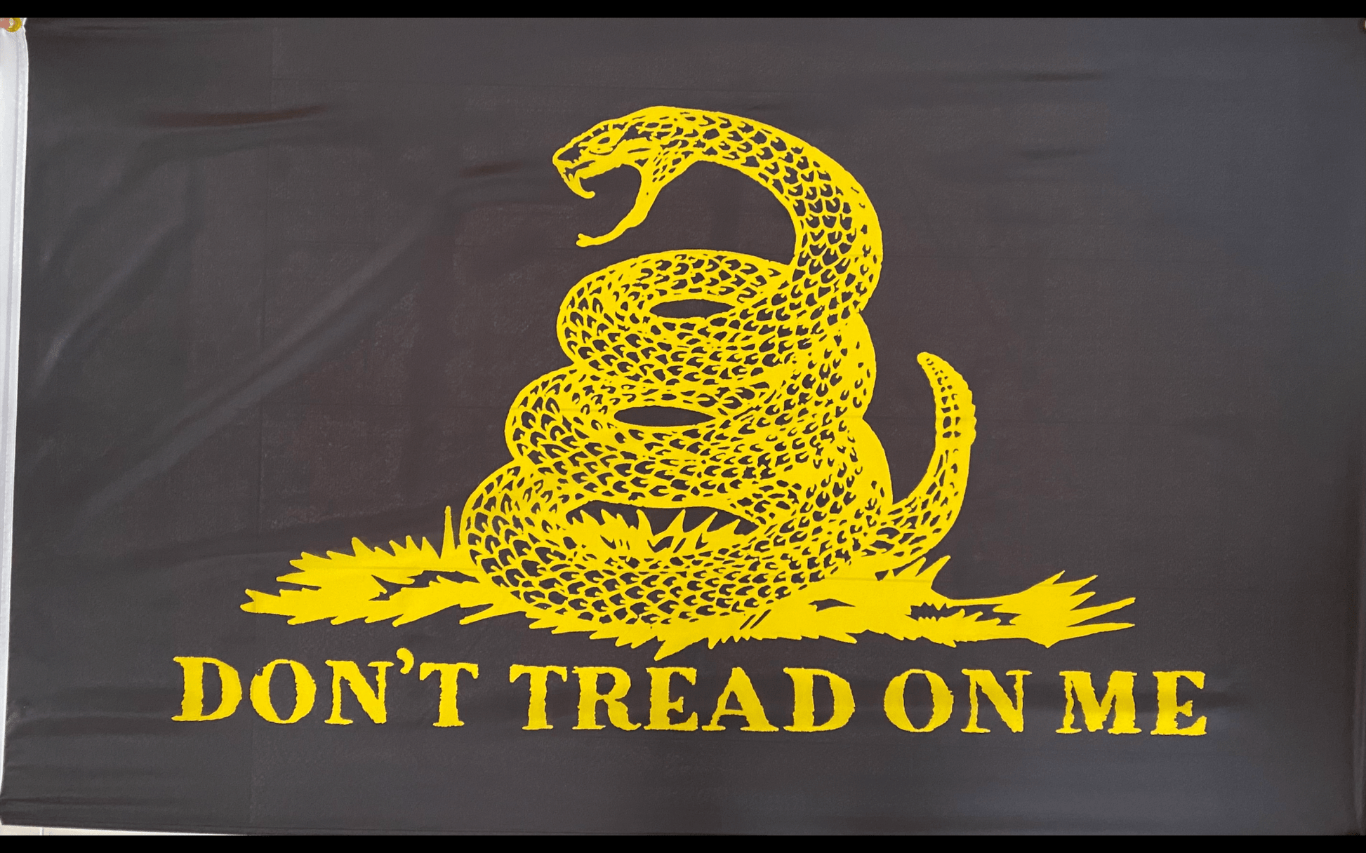 Black Don't Tread On Me Flag - 3' x 5' - Aimoptic