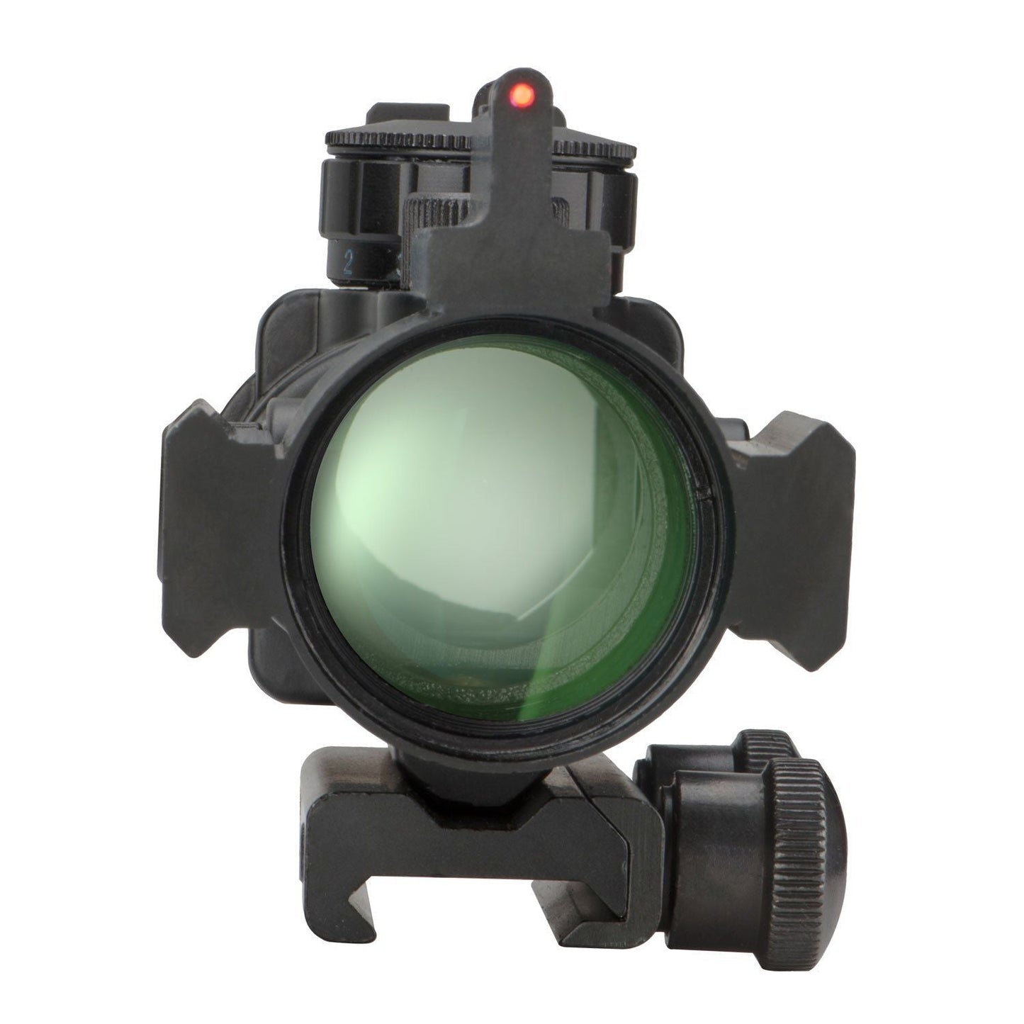 Compact 4x32 Illuminated Reticle Optic with Fiber Optic Front Sight - Aimoptic