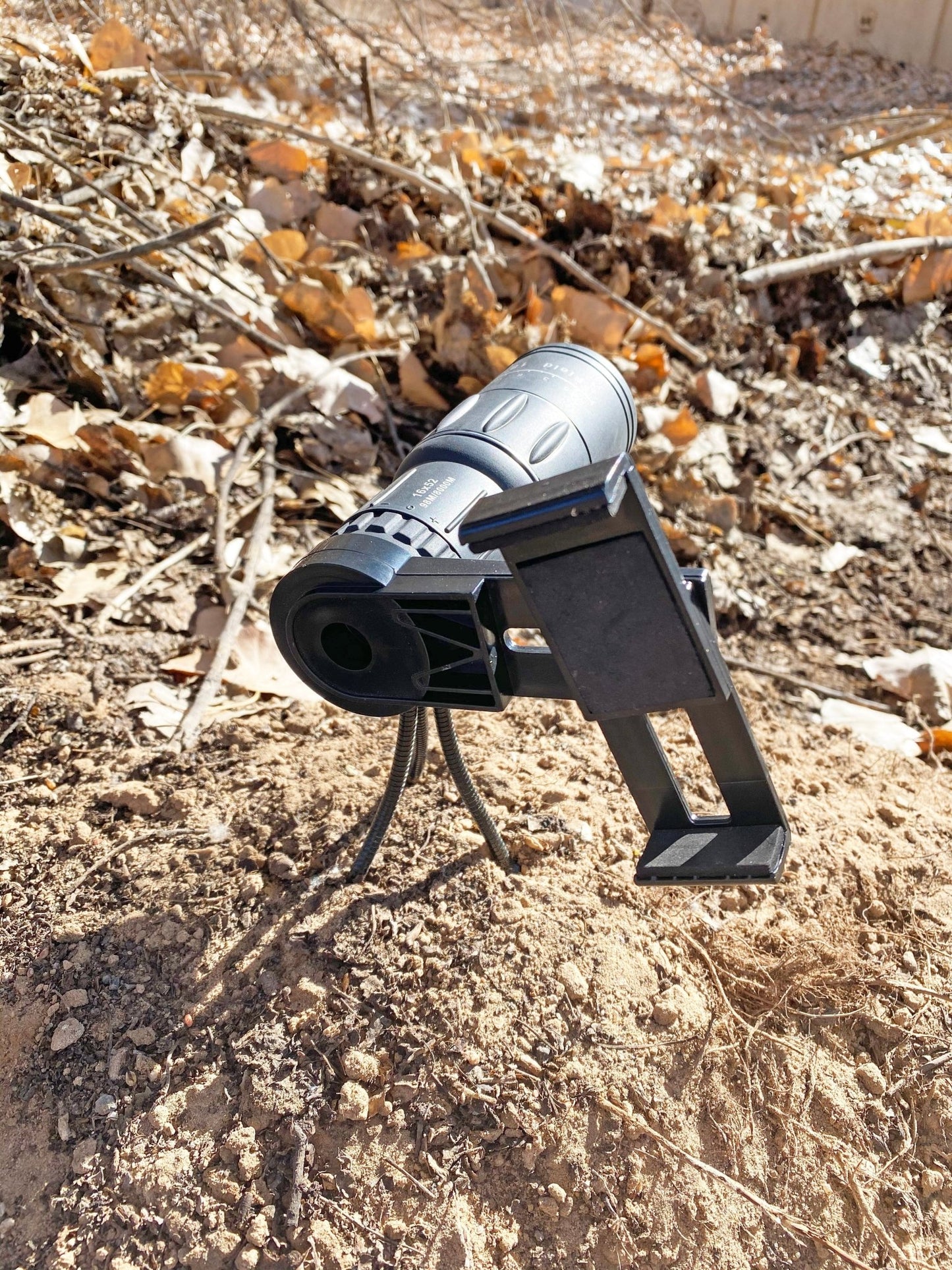 Dual Focus 16x52 Monocular Spotting Scope With Universal Phone Mount - Aimoptic