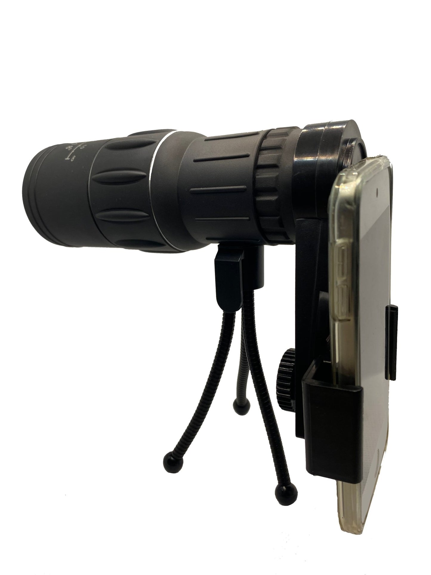 Dual Focus 16x52 Monocular Spotting Scope With Universal Phone Mount - Aimoptic