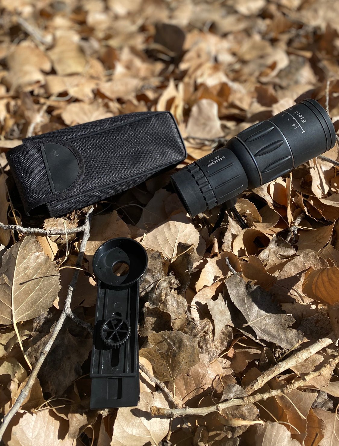 Dual Focus 16x52 Monocular Spotting Scope With Universal Phone Mount - Aimoptic