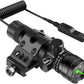 Feyachi GL6 Tactical Green Laser Sight with Versatile Mounting ML59 M - lok Rail Mount and Pressure Switch - Aimoptic