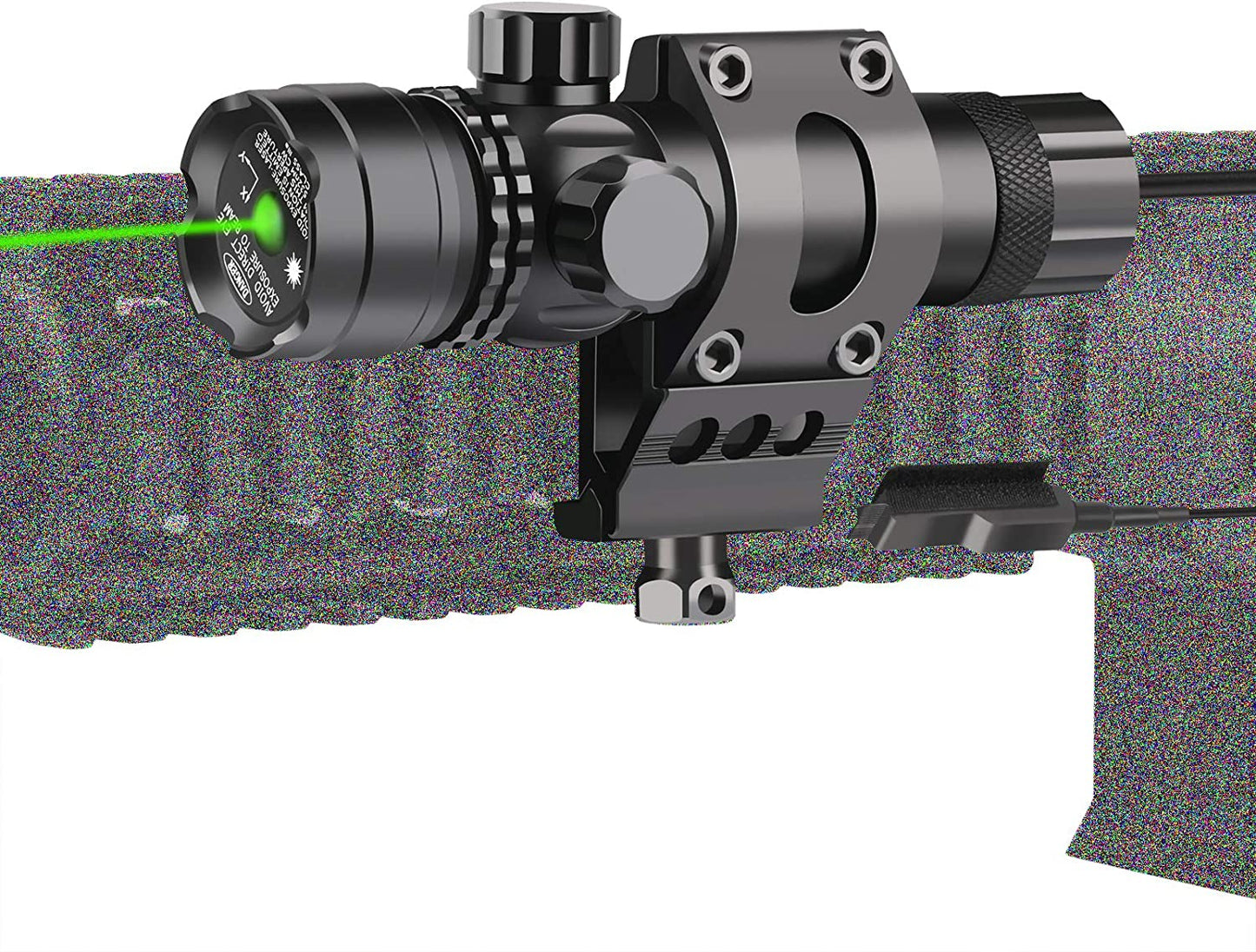 Feyachi GL6 Tactical Green Laser Sight with Versatile Mounting ML59 M - lok Rail Mount and Pressure Switch - Aimoptic