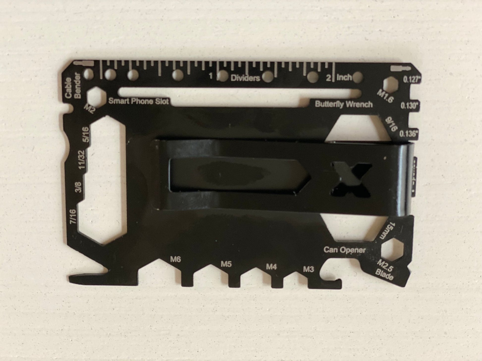 Multi Purpose Survival Pocket Tool - 43 in 1 - Credit Card Wallet Size - Aimoptic