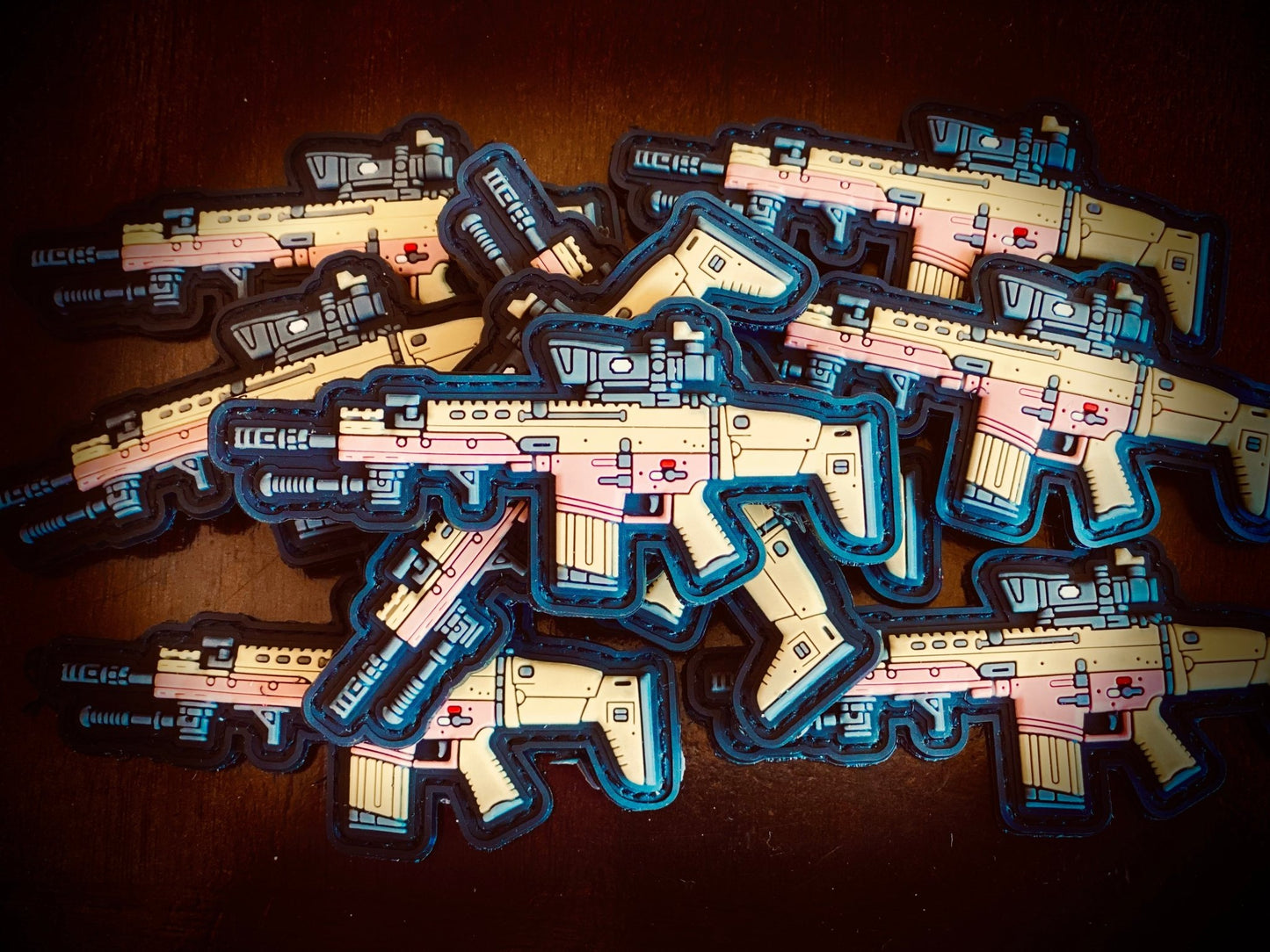 PVC Rubber Velcro Patches - Over 25 Different Options! (Pistol Rifle Guns MK AK AK47 Weapons) - Aimoptic