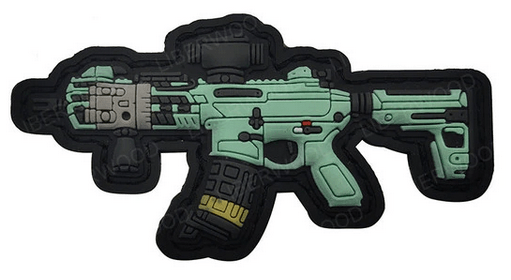 PVC Rubber Velcro Patches - Over 25 Different Options! (Pistol Rifle Guns MK AK AK47 Weapons) - Aimoptic