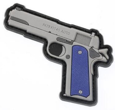 PVC Rubber Velcro Patches - Over 25 Different Options! (Pistol Rifle Guns MK AK AK47 Weapons) - Aimoptic
