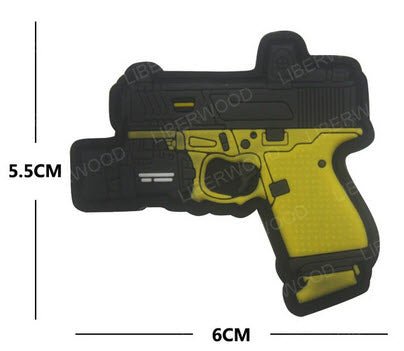 PVC Rubber Velcro Patches - Over 25 Different Options! (Pistol Rifle Guns MK AK AK47 Weapons) - Aimoptic