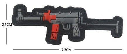 PVC Rubber Velcro Patches - Over 25 Different Options! (Pistol Rifle Guns MK AK AK47 Weapons) - Aimoptic