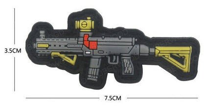 PVC Rubber Velcro Patches - Over 25 Different Options! (Pistol Rifle Guns MK AK AK47 Weapons) - Aimoptic