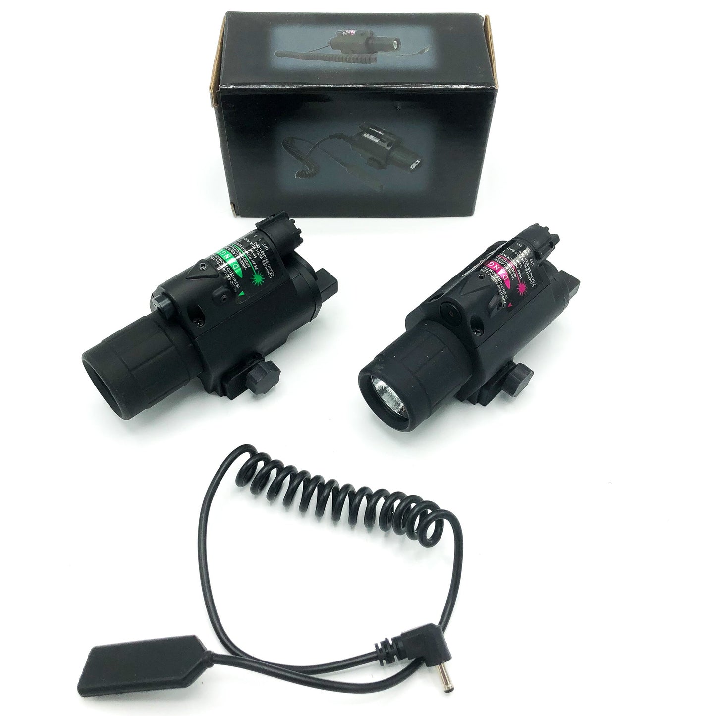 Rail Mounted Flashlight and Green Laser Combo - Aimoptic