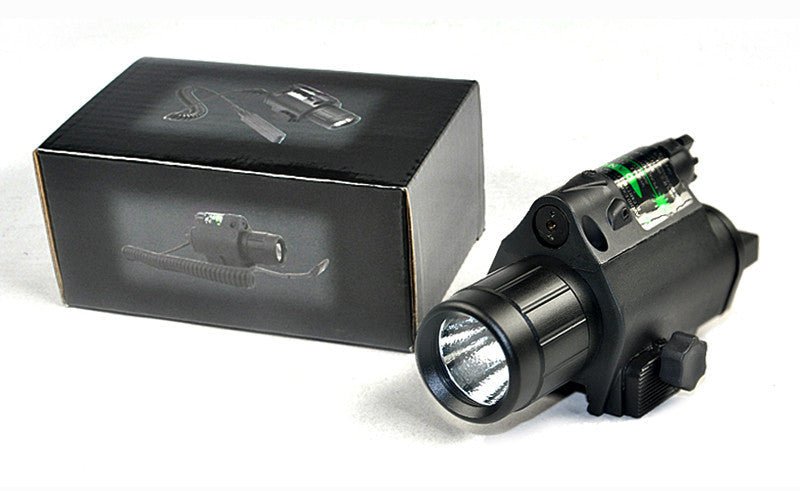 Rail Mounted Flashlight and Green Laser Combo - Aimoptic