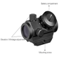 Red Dot Sight Laser Picatinny Rail Mount 20mm Hunting M1 Red Dot Sight Airsoft Red Dot Scope With High Mount Rail - Aimoptic