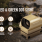 Reflex Dot Sight with 4 Different Reticle Options in Red or Green (FDE) - Aimoptic