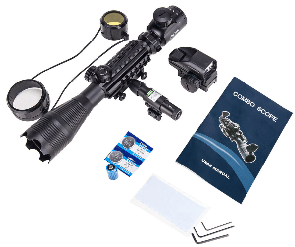 TAC - 1: 4 - 16x50 Illuminated Reticle Scope Package - Aimoptic