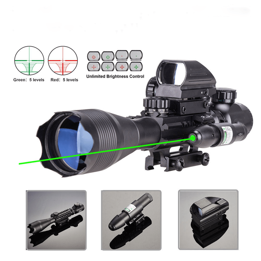 TAC - 1: 4 - 16x50 Illuminated Reticle Scope Package - Aimoptic