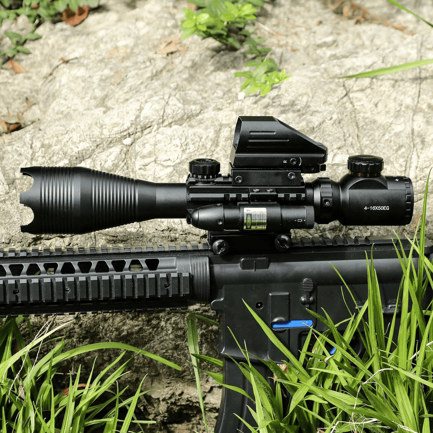 TAC - 1: 4 - 16x50 Illuminated Reticle Scope Package - Aimoptic