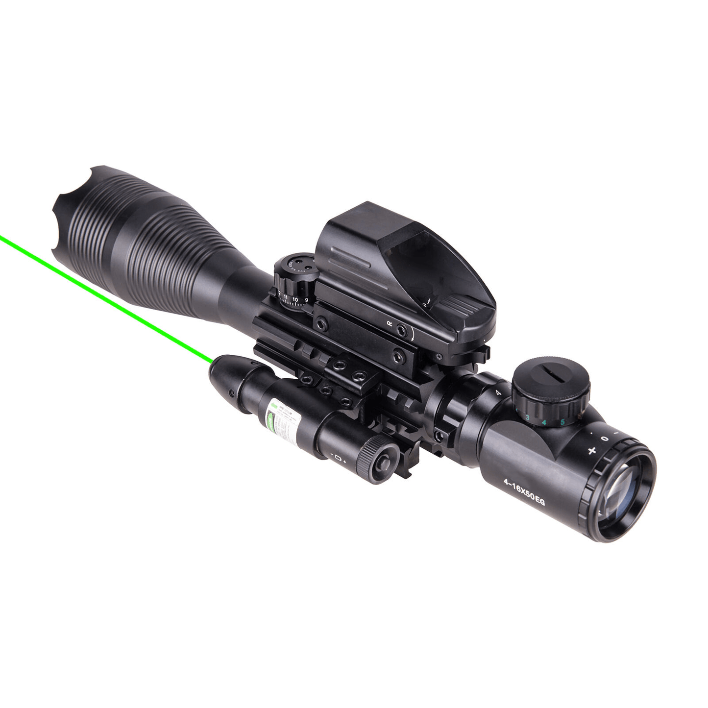 TAC - 1: 4 - 16x50 Illuminated Reticle Scope Package - Aimoptic