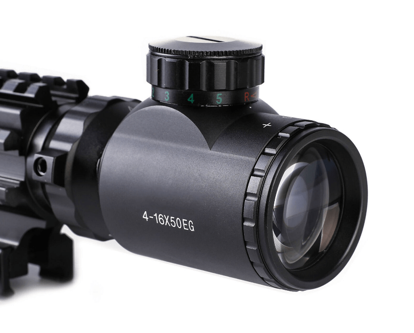 TAC - 2: 4 Piece 4 - 16x50 Illuminated Reticle Scope Package - Aimoptic
