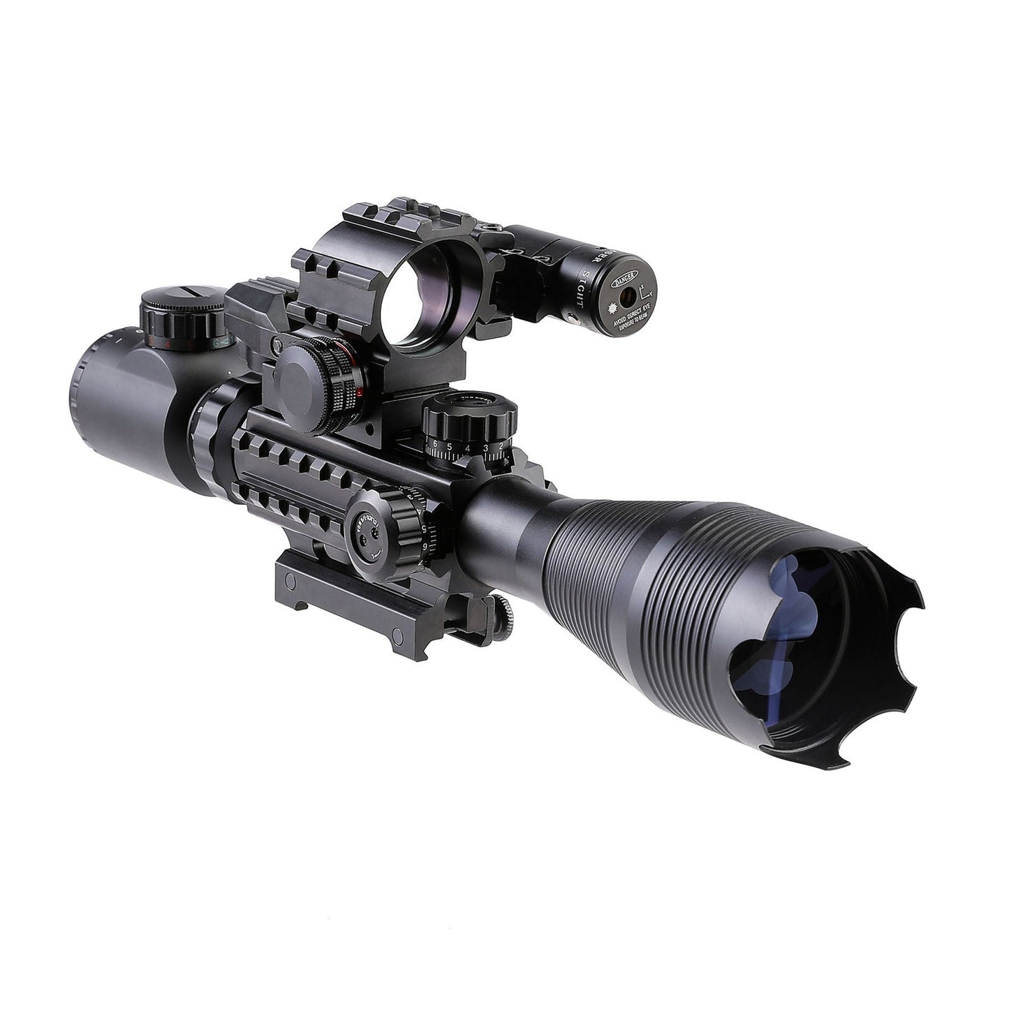 TAC - 2: 4 Piece 4 - 16x50 Illuminated Reticle Scope Package - Aimoptic