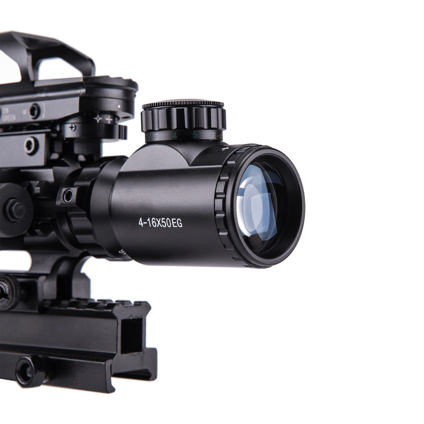 TAC - 3: 4 Piece 4 - 16x50 Illuminated Reticle Scope Package - Aimoptic