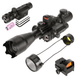 TAC - 4: 4 Piece 4 - 16x50 Illuminated Reticle Scope Package - Aimoptic