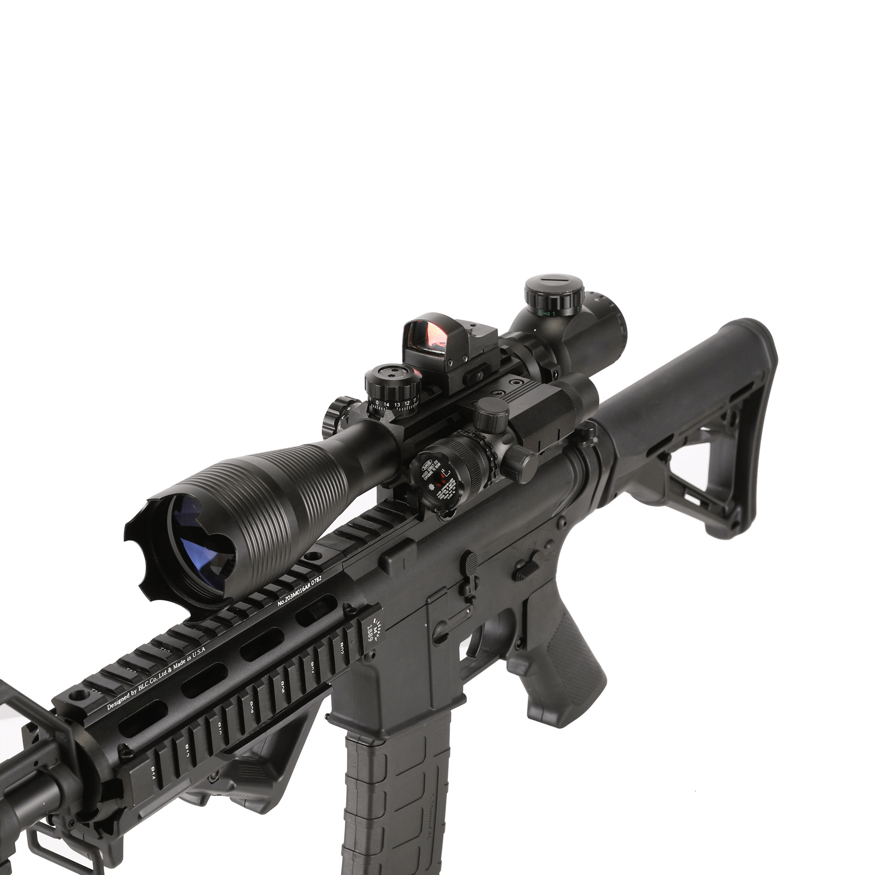 TAC - 4: 4 Piece 4 - 16x50 Illuminated Reticle Scope Package - Aimoptic
