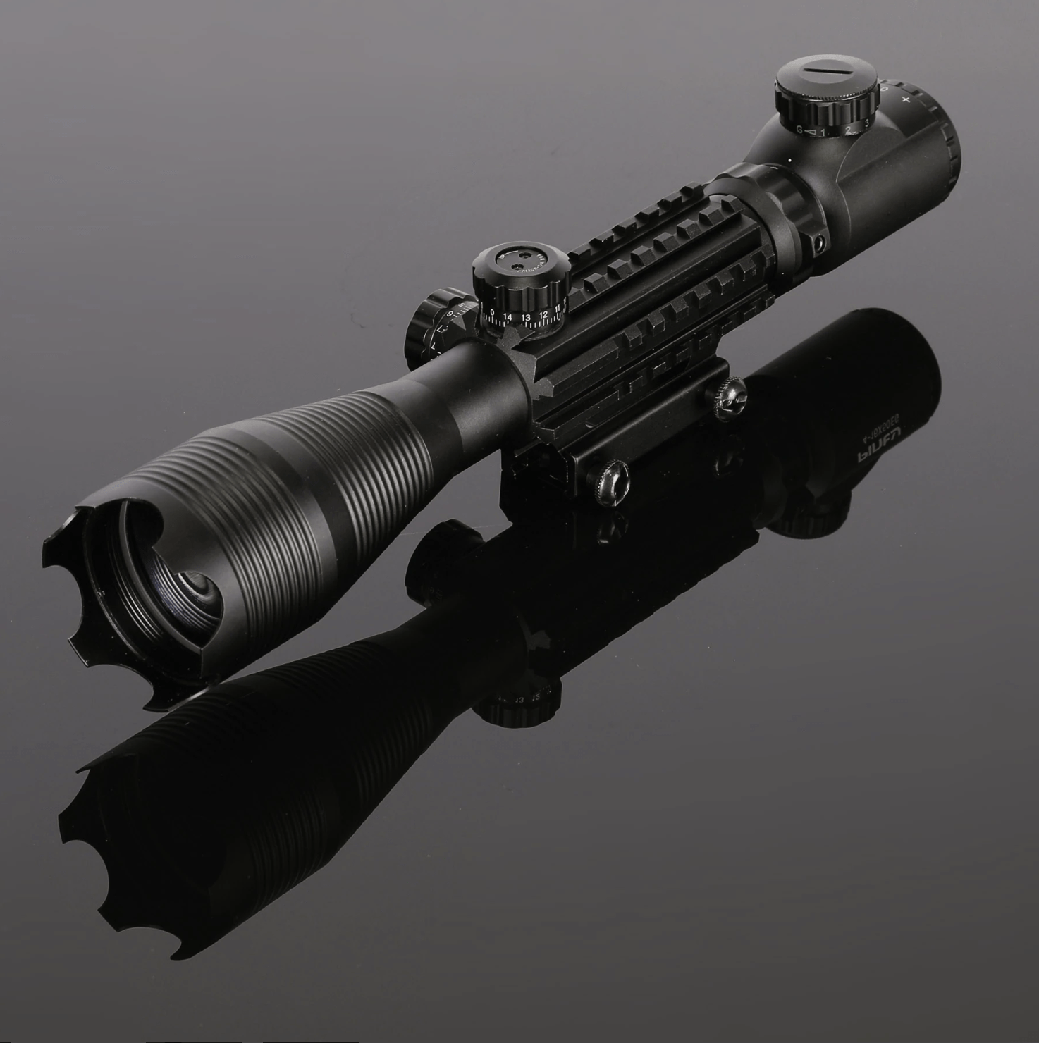 TAC - 4: 4 Piece 4 - 16x50 Illuminated Reticle Scope Package - Aimoptic
