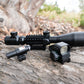 TAC - 5: 4 - 12x50 Illuminated Reticle Scope Package - Includes 4 Mode Dot Sight and Green or Red Laser - Aimoptic