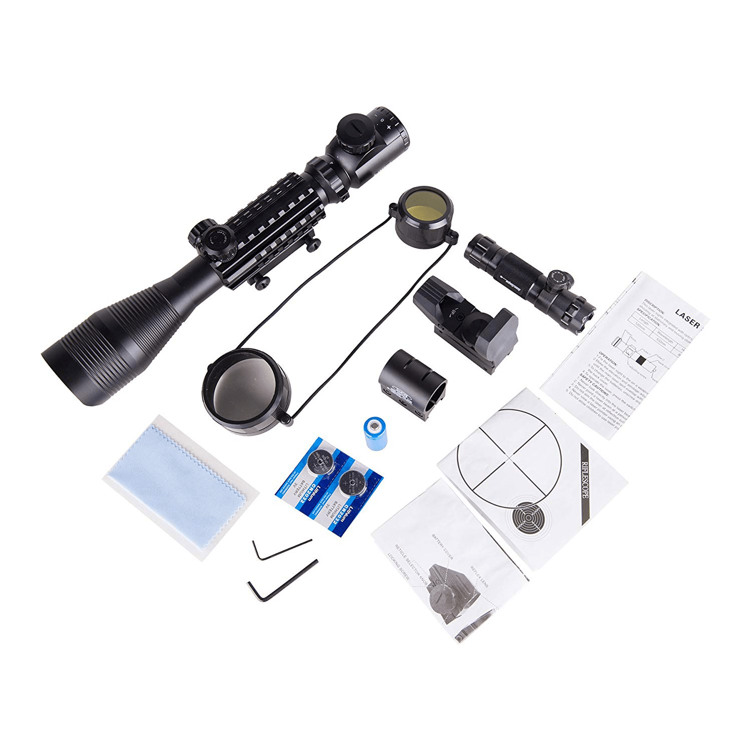 TAC - 6: 4 - 12x50 Illuminated Reticle Scope Package - Aimoptic