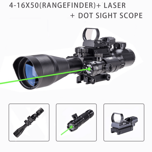TAC - 6: 4 - 12x50 Illuminated Reticle Scope Package - Aimoptic