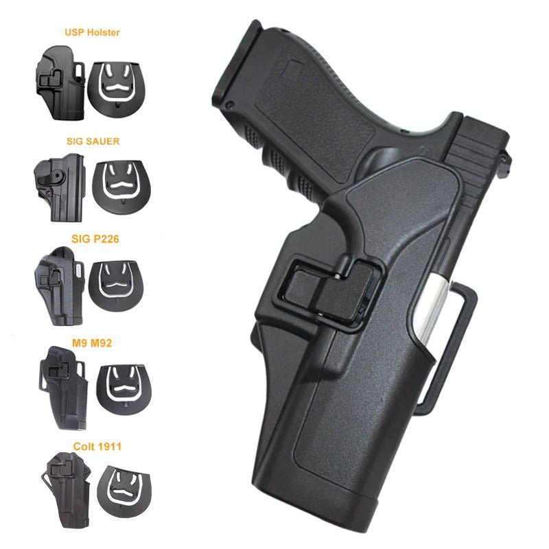 Tactical Holster Level Retention Auto Lock Duty Pistol Gun Holster - Aimoptic