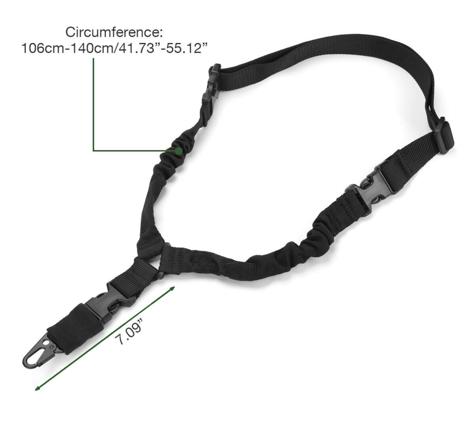 Tactical Single Point Bungee Sling - Aimoptic