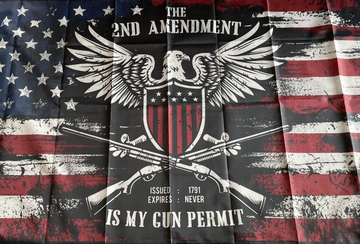 The 2nd Amendment is My Permit Flag - 3' x 5' - Aimoptic