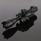 The AR - 15 5 Piece Package w/ Illuminated Scope, Green Laser,Dot Sight, .223 Bore Sight and Bipod - Aimoptic
