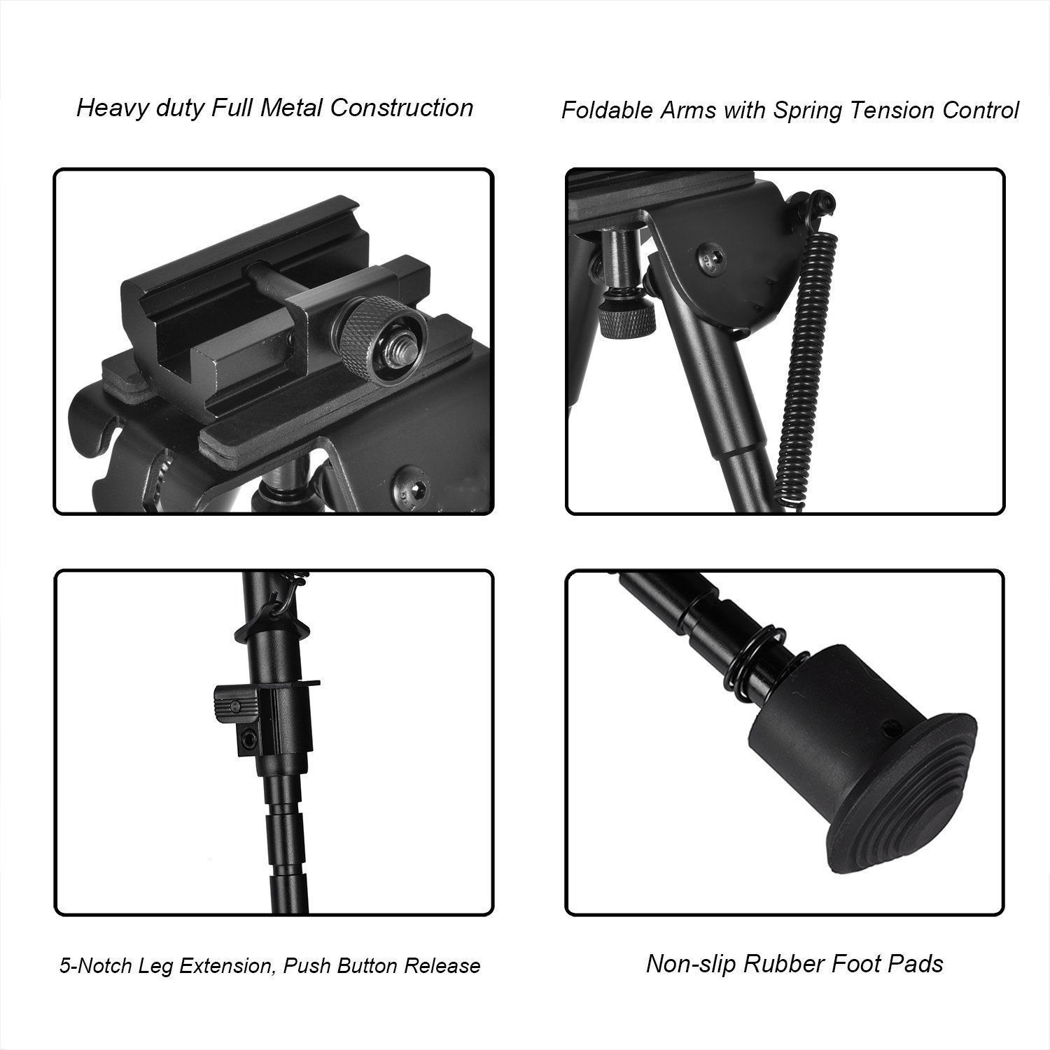 The AR - 15 5 Piece Package w/ Illuminated Scope, Green Laser,Dot Sight, .223 Bore Sight and Bipod - Aimoptic