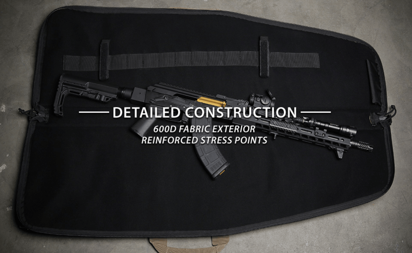 The AR - 15 Liberty Package with Illuminated Scope, Vertical Foregrip and 41" Liberty Case - Aimoptic