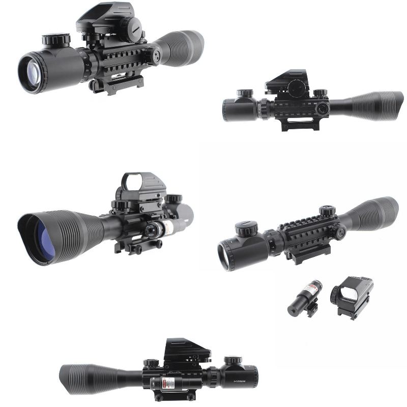 The Marksman 5 Piece Package with Illuminated Scope - Aimoptic