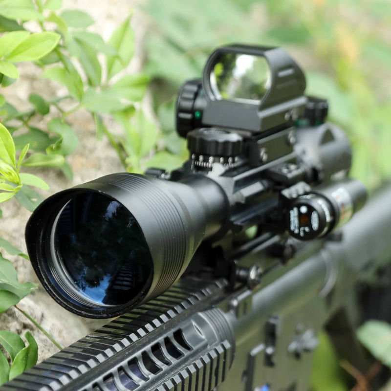 The Marksman 5 Piece Package with Illuminated Scope - Aimoptic