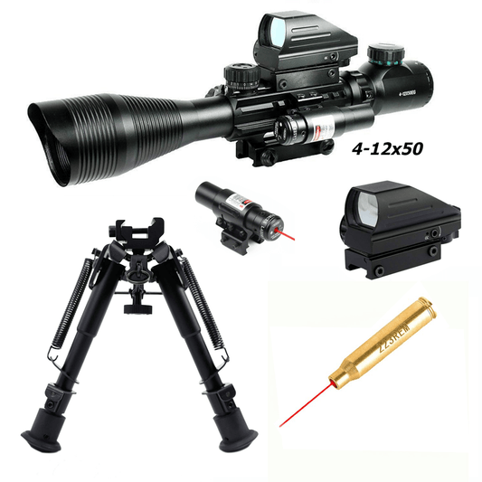 The Marksman 5 Piece Package with Illuminated Scope - Aimoptic