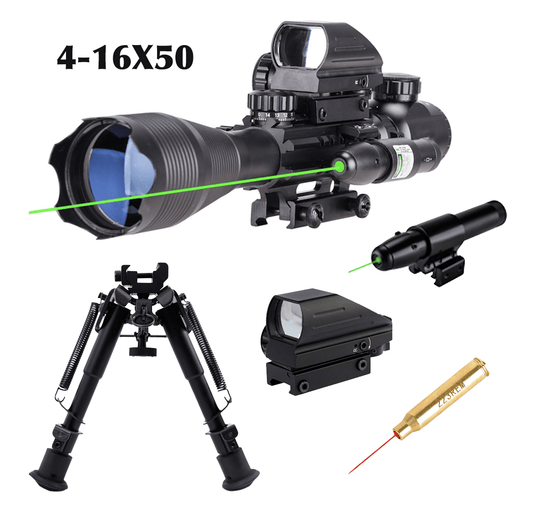 The Marksman 5 Piece Package with Illuminated Scope - Aimoptic