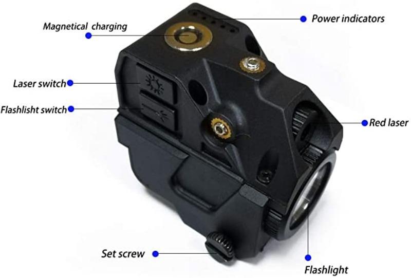 V2 Flashlight Laser Sight Magnetic Charging Flashlight Combo - Aimoptic